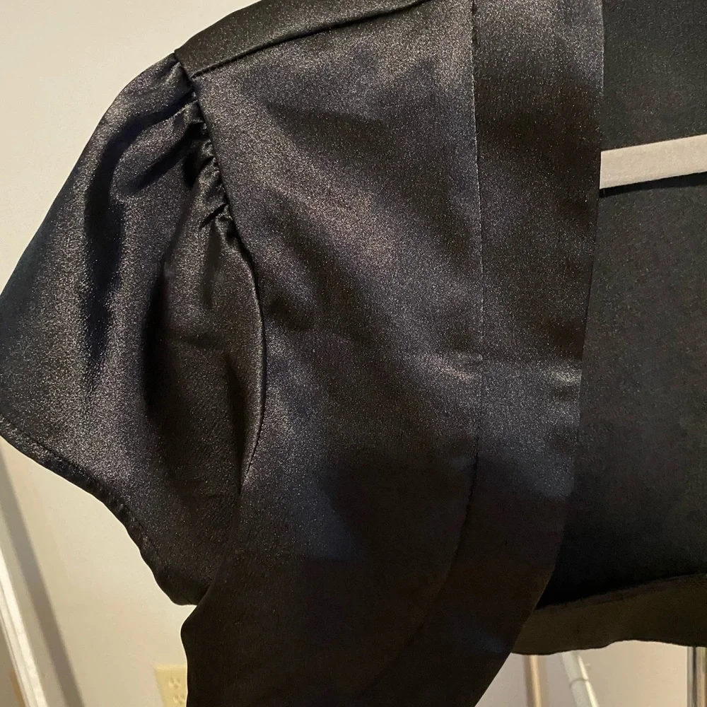 BCX Women's Elegant Black Bolero Jacket - Picture 3 of 4